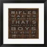 Framed Rifle Racks in Moose Tracks