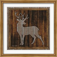 Framed Deer Silhouette I