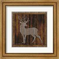 Framed Deer Silhouette I