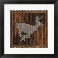 Framed Deer Running I