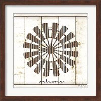 Framed Windmill Welcome