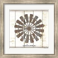 Framed Windmill Welcome
