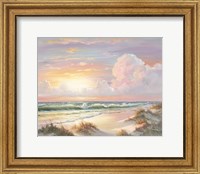 Framed Golden Sunset on Crystal Cove
