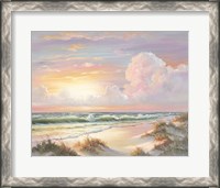 Framed Golden Sunset on Crystal Cove