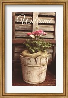 Framed Welcome Roses