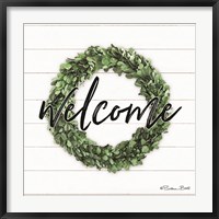 Framed Welcome Wreath