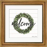 Framed Welcome Wreath