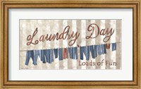 Framed Laundry Day
