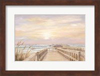 Framed Ponce Inlet Jetty Sunrise