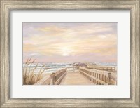 Framed Ponce Inlet Jetty Sunrise