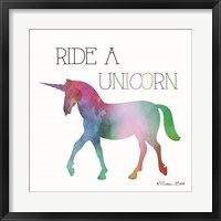 Framed Ride a Unicorn