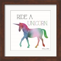 Framed Ride a Unicorn