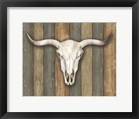 Framed Cow Skull II