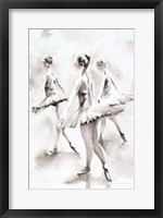 Framed Three Ballerinas