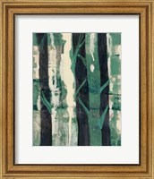 Framed Deep Woods I Emerald Crop