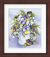 Framed Pansies Perfect