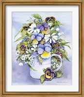 Framed Pansies Perfect