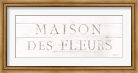 Framed Maison des Fleurs IX