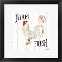 Framed 'Free Range Fresh III' border=