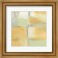 Framed Gray Stone and Gold