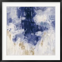 Framed Blue Rain