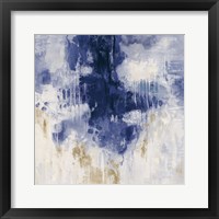Framed Blue Rain
