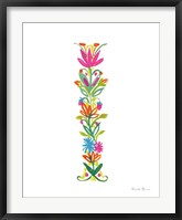 Framed Floral Alphabet Letter IX