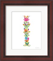 Framed Floral Alphabet Letter IX