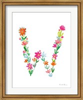 Framed Floral Alphabet Letter XXIII