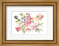 Framed Shades of Pink Watercolor Floral