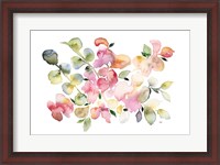 Framed Shades of Pink Watercolor Floral