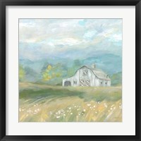Framed Country Meadow Farmhouse
