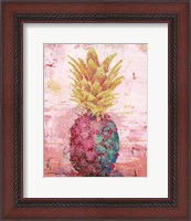 Framed Painted Pineapple I