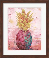 Framed Painted Pineapple I