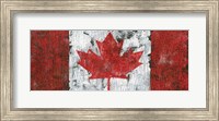 Framed Canada Maple Leaf Landscape