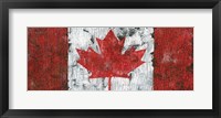 Framed Canada Maple Leaf Landscape