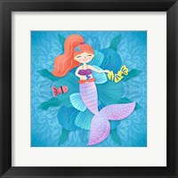 Framed Mermaid Red Hair