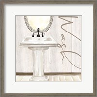 Framed Rustic Bath I Wash