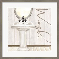 Framed Rustic Bath I Wash