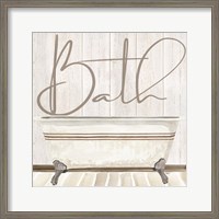 Framed 'Rustic Bath II Bath' border=