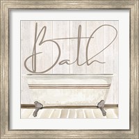 Framed 'Rustic Bath II Bath' border=