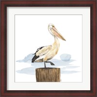 Framed Birds of the Coast on White III