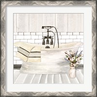 Framed 'Farmhouse Bath I Tub' border=
