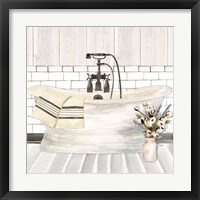 Framed 'Farmhouse Bath I Tub' border=