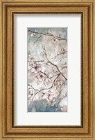Framed Magnolia Branches on Blue II