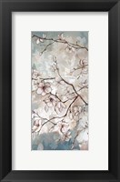 Framed Magnolia Branches on Blue II