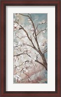 Framed Magnolia Branches on Blue III