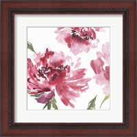 Framed Crimson Blossoms II