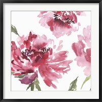 Framed Crimson Blossoms II