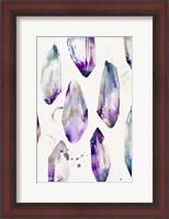 Framed Purple Gemstones I